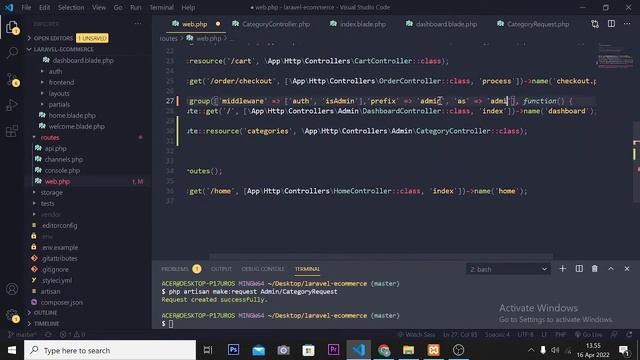 tutorial cara membuat website gratis eCommerce dengan laravel 2022 - CRUD CATEGORY смотреть онлайн