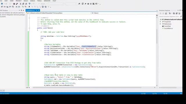 Create Text or CSV File Dynamically from Table or View in SSIS Package by using Script Task-P179 смотреть онлайн