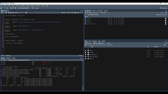 How to clean and rename variables in R смотреть онлайн