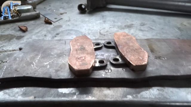 Медные колодки на мотоцикл!!! как сварить медь со сталью!!! смотреть онлайн