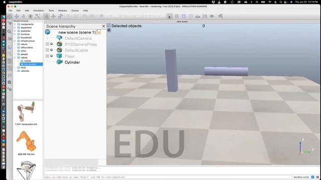 CoppeliaSim: (Basics) Create Composite Shapes Using Group And Merge