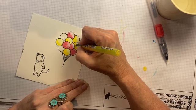 DIY Watercolor Markers + Hero Arts June My Monthly Hero Kit