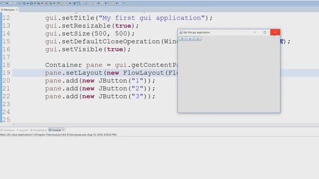 FlowLayout (Java Swing) смотреть онлайн