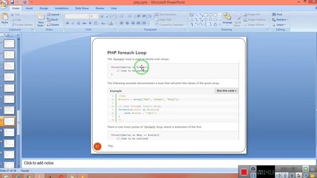 LOOPS AND ARRAYS IN PHP смотреть онлайн