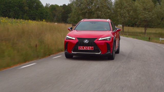 2019 Lexus UX 250h F SPORT Red - Driving - Exterior - Interior смотреть онлайн