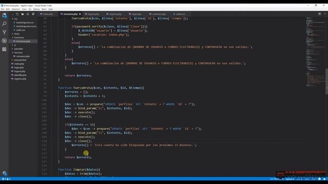 Sistema de Registro y Login con PHP y MySQL - 33/41 - Protegiendonos de Fuerza Bruta смотреть онлайн