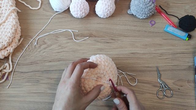 МК Зайка амигуруми#игрушкикрючком #амигуруми #amigurumi #втренде #вязаниекрючком