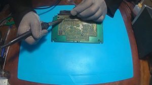 Ремонт блока управления двигателя ВАЗ  BOSCH 7.9.7+ \\  замена 81 контактного разъема ЭБУ