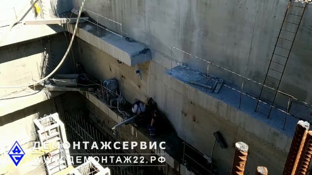 Резка железобетона канатом смотреть онлайн