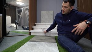 Изготовление лестниц и ступеней из керамогранита. Italon