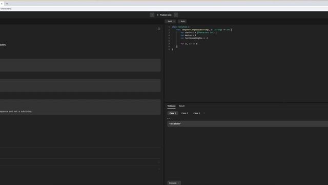 LeetCode Longest Substring Without Repeating Characters Swift смотреть онлайн