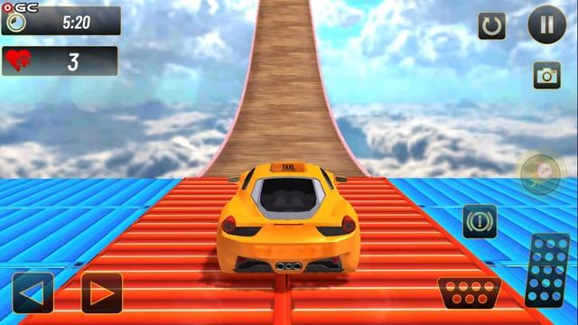 Real Taxi Car Stunts 3D Impossible Ramp Car Stunt Game - Android GamePlay #3 смотреть онлайн