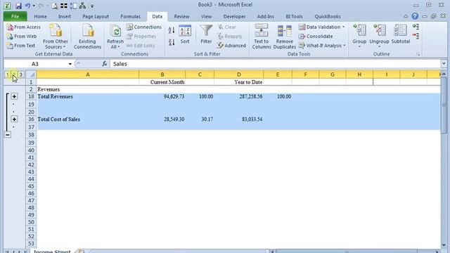 Grouping or Outlining in Excel смотреть онлайн
