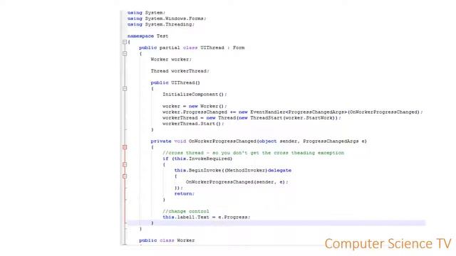 C# Threads QA1 - How do I Update GUI from another thread? смотреть онлайн