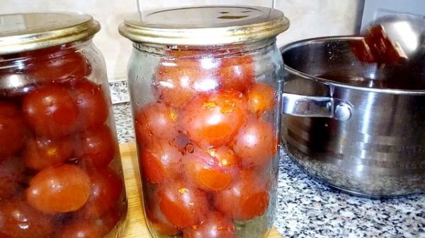 Маринованные помидоры черри на зиму/cherry tomatoes