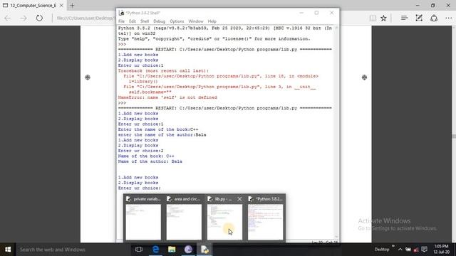 12th Computer Science - Chapter 10 - Python Classes and Objects(part - 2) смотреть онлайн