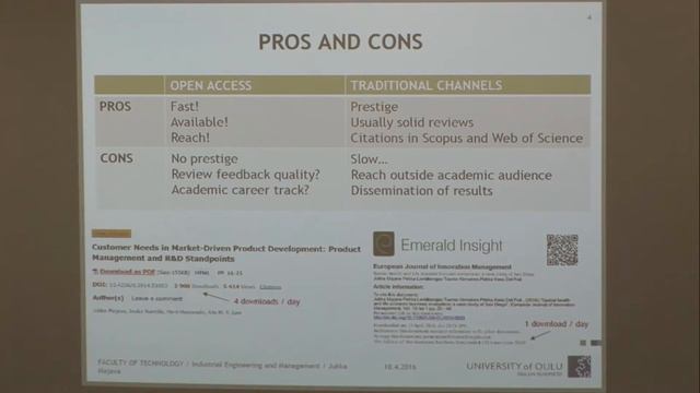 Experiences in publishing – open vs. traditional channels - Jukka Majava смотреть онлайн