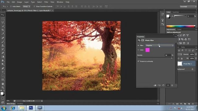 photo filter on photoshop CS6 2nd method смотреть онлайн