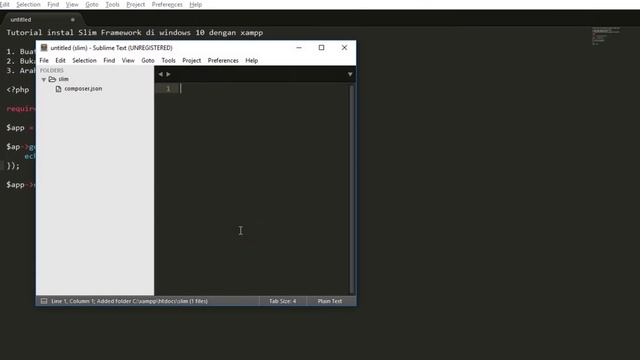 Instal Slim Framework untuk php dengan xampp dan composer pada Windows смотреть онлайн