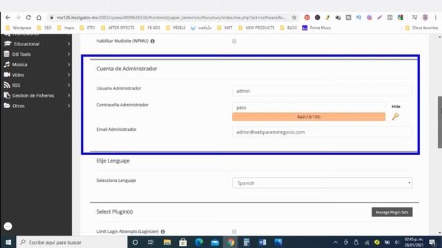 ? como instalar WORDPRESS en cpanel desde HOSTGATOR 2022 ? смотреть онлайн