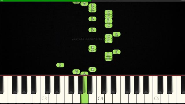 Axel in Harlem Ballin Meme│EASY Piano Tutorial│RIGHT HAND 🤚 смотреть онлайн