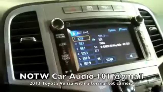 2013 Toyota Venza With Aftermarket Camera