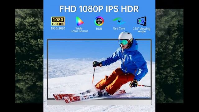 VisionOwl Portable Monitor-15.6 Inch Travel Screen FHD FreeSync Frameless USB-C Computer Display смотреть онлайн