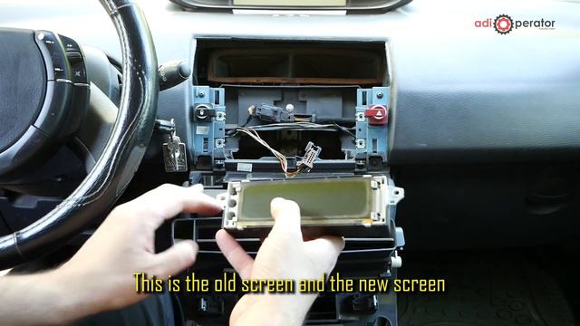 Citroen C4I Multifunction Screen Remove And Replace Type A With Type C