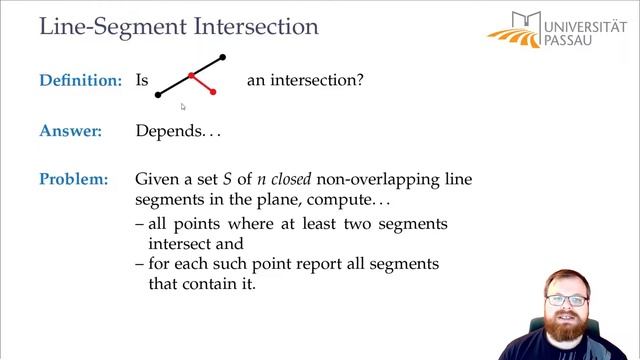 Sweep-Line Algorithm for Line Segment Intersection (1/5) | Computational Geometry - Lecture 02 смотреть онлайн