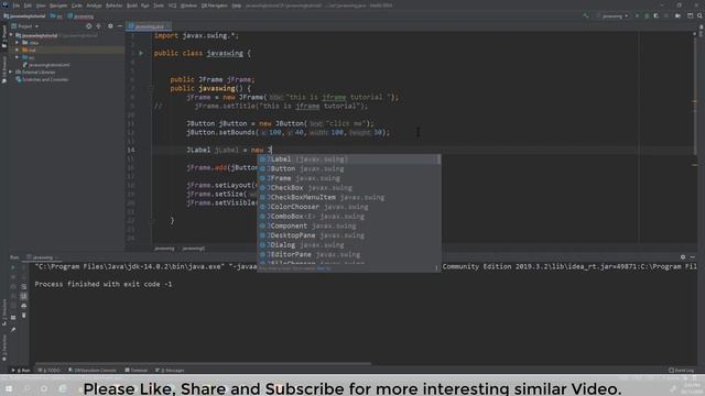 #4 How to use JButton, JLabel and JTextfield Java Swing with GUI Software development tutorial 2021 смотреть онлайн