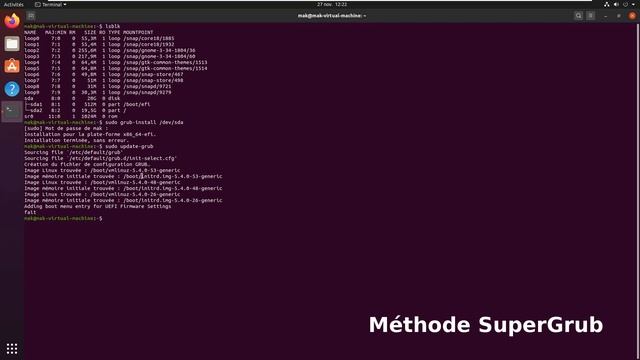 Comment réparer, réinitialiser et réinstaller GRUB pour récupérer le démarrage Linux смотреть онлайн