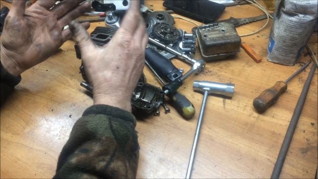 Бензопила "Штиль MS-180" Очень частые обороты коленвала!( смотреть онлайн