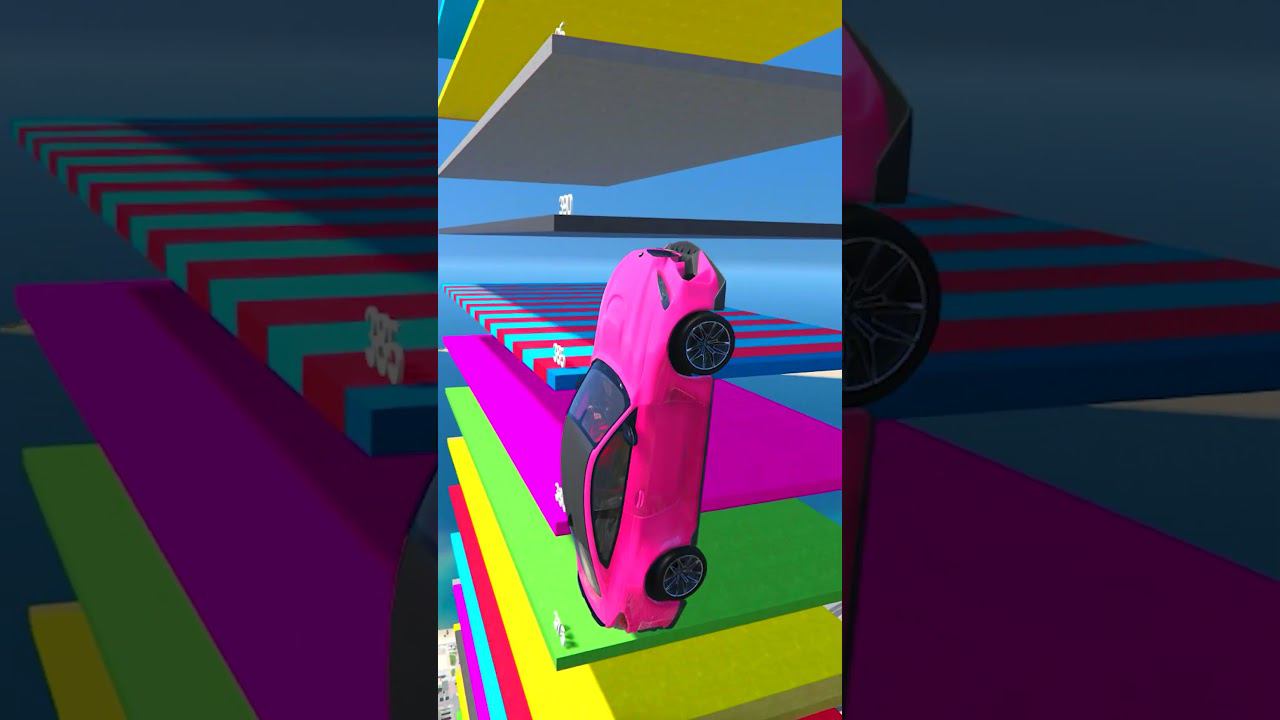 КАК ВЫСОКО В НЕБО УЛЕТИТ ЧИТ ТАЧКА С ОГРОМНОГО ТРАМПЛИНА? ПРЫЖКИ В ВЫСОТУ ГТА 5! #shorts смотреть онлайн