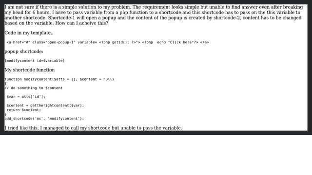 Wordpress: Pass php dynamic variable to shortcode смотреть онлайн