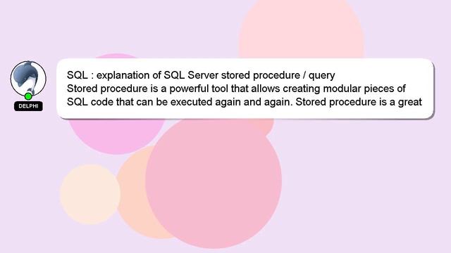 SQL : explanation of SQL Server stored procedure / query смотреть онлайн