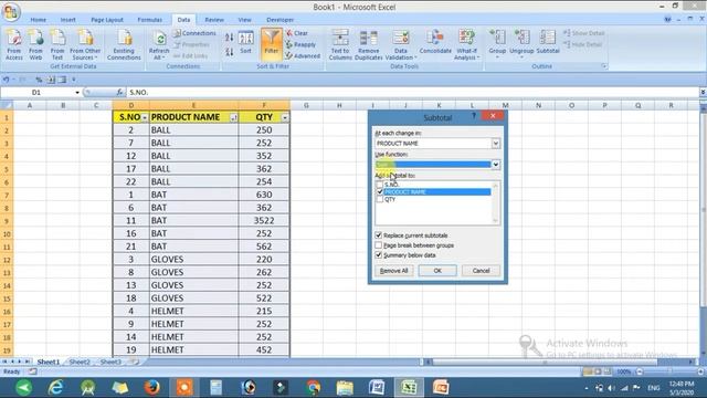 C7 | How to Use Subtotals Command in Excel | How to Create Automatically Subtotal of Group Cells смотреть онлайн
