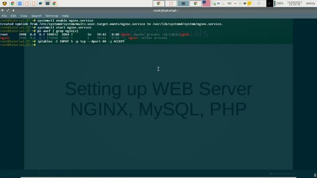 Setting up WEB Server NGINX + PHP + MySQL. CentOS 7 Tutorials смотреть онлайн