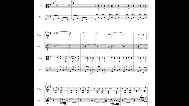 SIRTAKI Zorba's dance (Mikis Theodorakis) SHEET music for STRING quartet смотреть онлайн