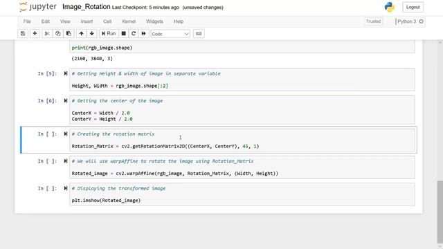 How to rotate an image around its center смотреть онлайн