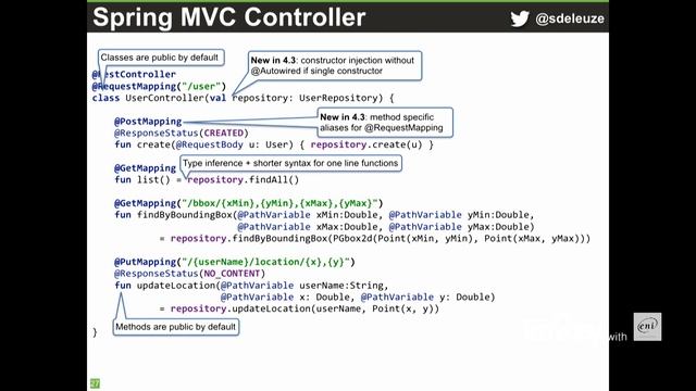 Développer un Webservice Géospatial avec Kotlin et Sping Boot - WEB2DAY 2016 смотреть онлайн