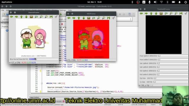 Simple Object Tracking Using Color Thresholding and Find Contour in OpenCV смотреть онлайн