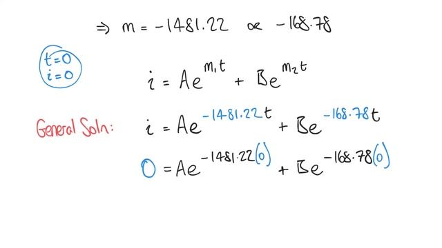 Second Order Differential Equation Example 3: RLC Circuit смотреть онлайн