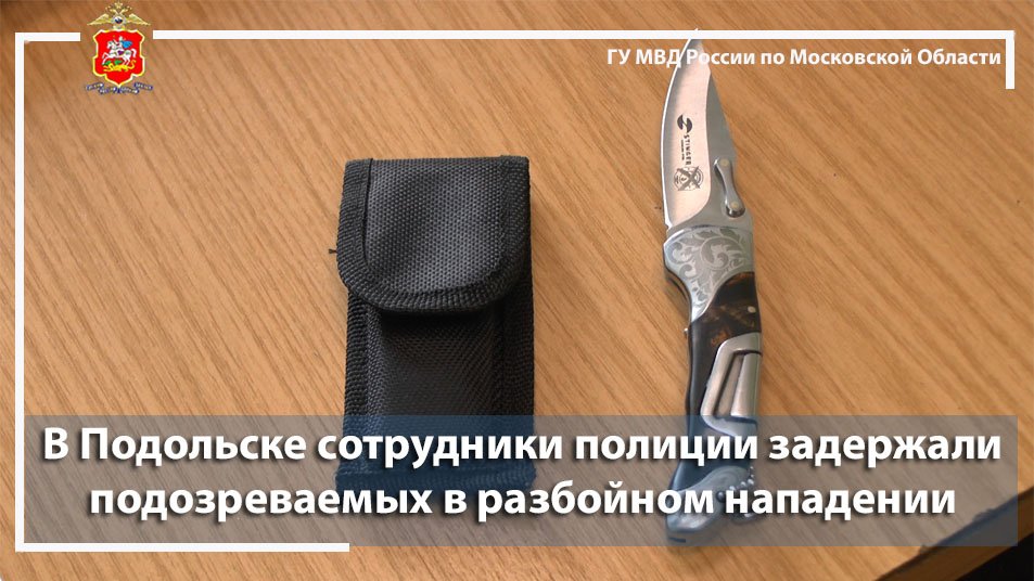 В Подольске сотрудники полиции задержали подозреваемых в разбойном нападении смотреть онлайн