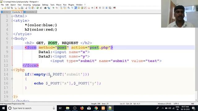 PHP in Tamil | By Guhan Ganesan | GET POST REQUEST Part 13 | PHP Training in Chennai | Payilagam смотреть онлайн