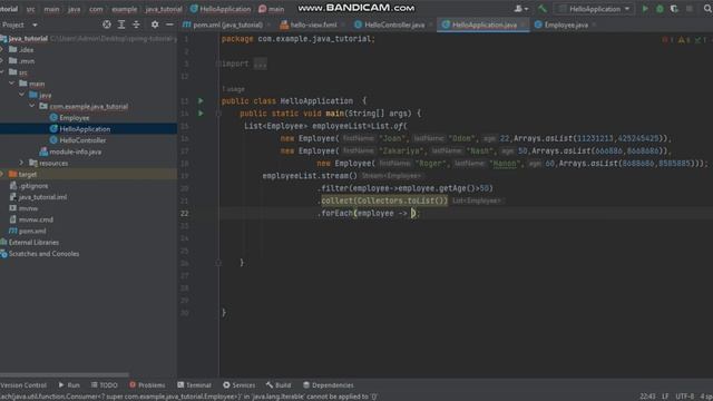 Java 8 Streams filter смотреть онлайн