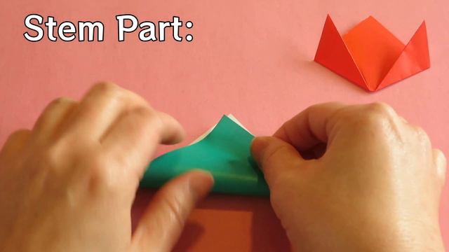 【Origami Lesson for Kids & Beginners #5】Folding Triangles, then a Flower (Tulip) смотреть онлайн