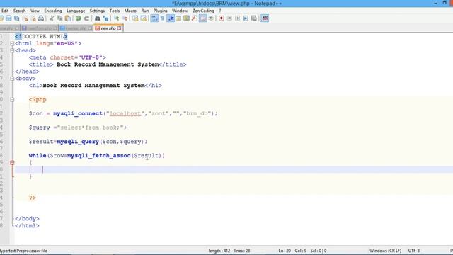 Book Record Management System part 4 | viewpage смотреть онлайн