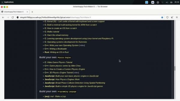 Github on the dark web