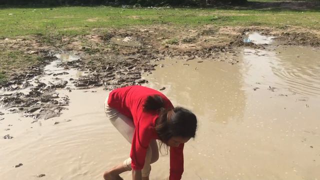 Wow ! Amazing Beautiful Girls Fishing To Get Alot Of Fish In Cambodia Part 01