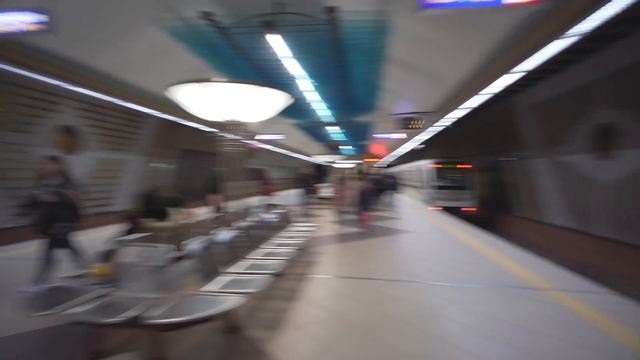 Bulgaria, Sofia, metro ride from Сердика to Софийски университет Св. Климент Охридски смотреть онлайн